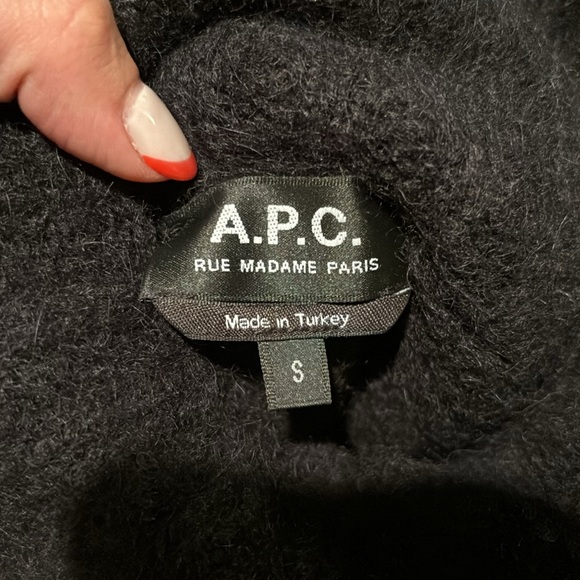 A.P.C. Black Tessa Turtleneck Sweater - Picture 2 of 4
